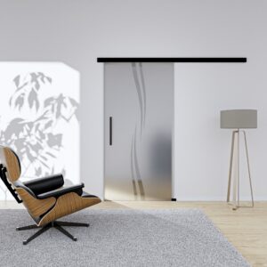 Glasschiebetür Wave SoftClose Komplettset